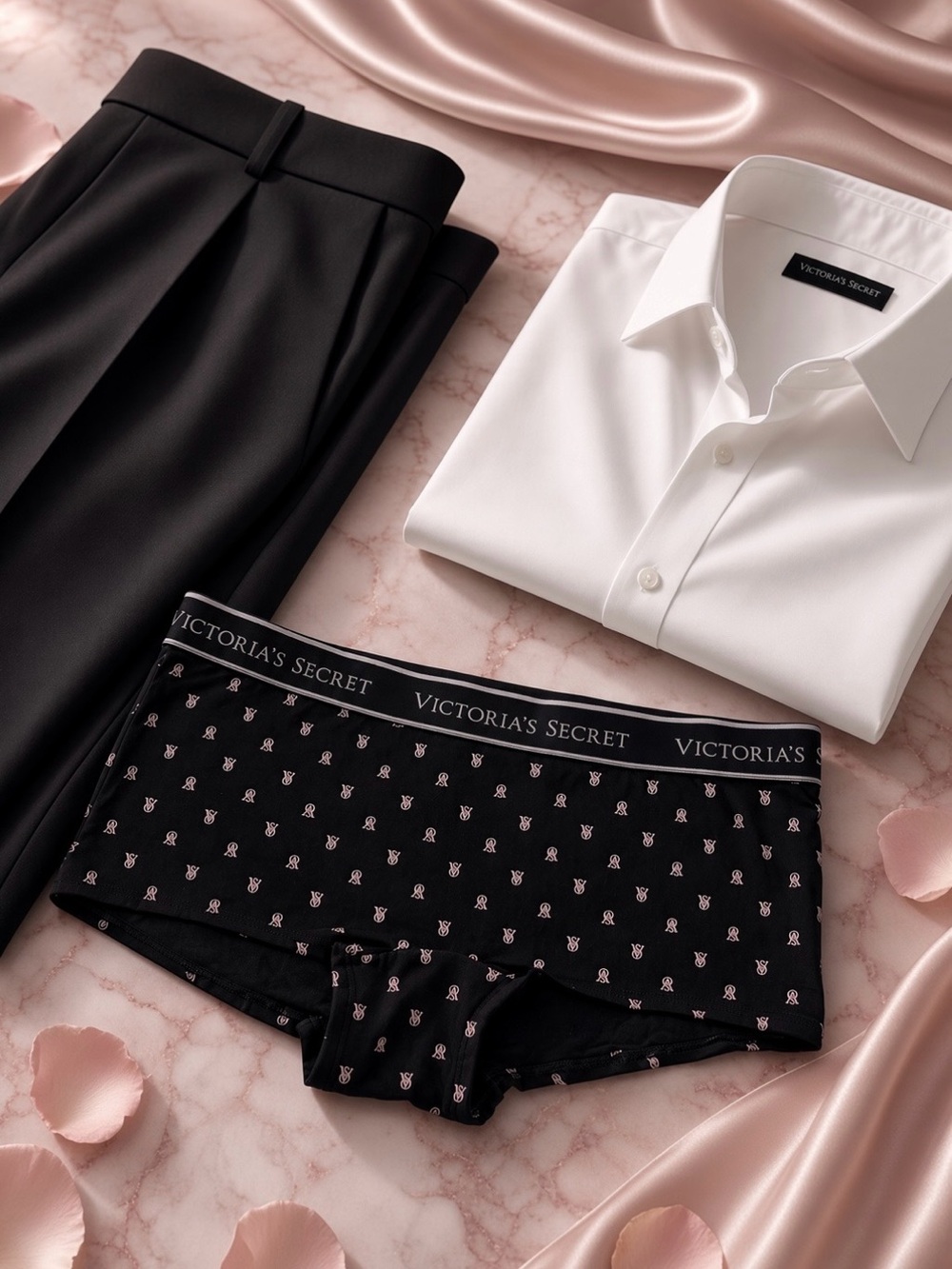 Victoria’s Secret - Sleek & Polished Women’s “VS” Monogram Boxers